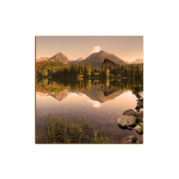 Obraz na plátně - Štrbské pleso - čtverec
